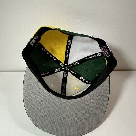 New Era Green Bay Packers NFL 9FIFTY Snapback Cap Hat NWT Flat Brim Football - Picture 7 of 7